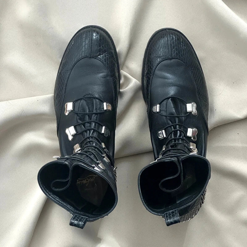 Christian Louboutin Horse Guarda Flat Calf Boot