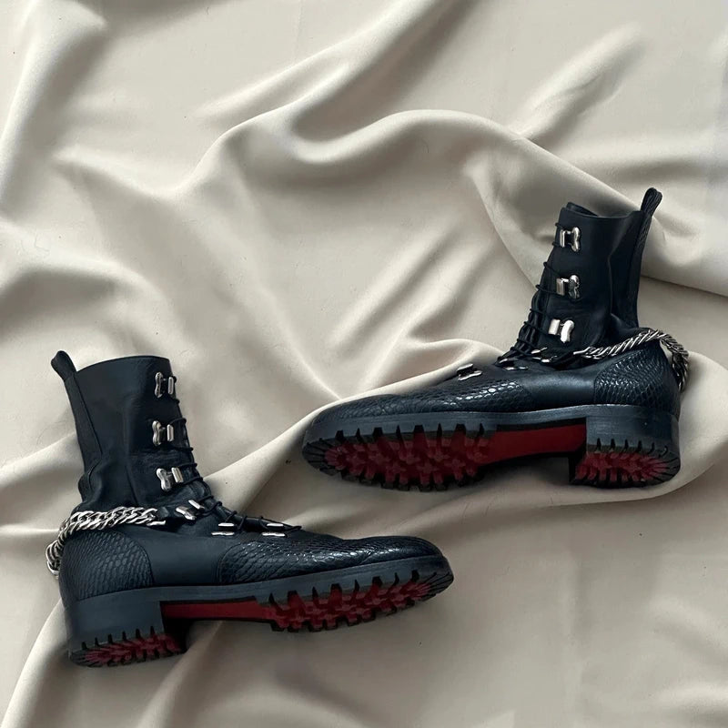 Christian Louboutin Horse Guarda Flat Calf Boot