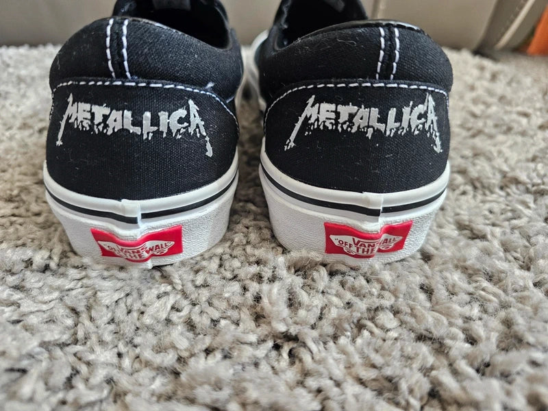 Metallica 30th Anniversary slip on vans