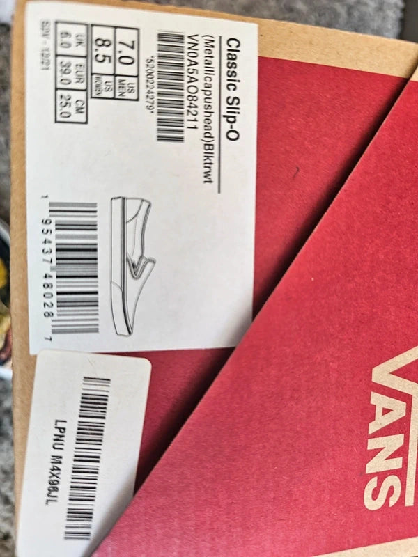 Metallica 30th Anniversary slip on vans